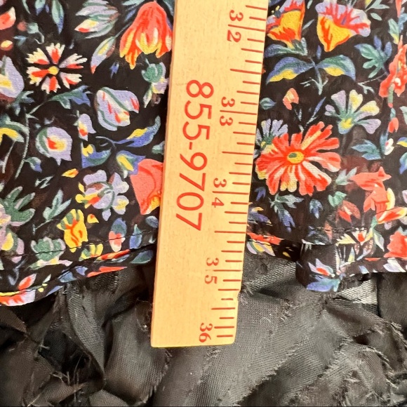 NWOT Anthropologie Floral Boho Sheer Ruffle Helene Tunic Dress Sz S Cottagecore - Picture 10 of 14